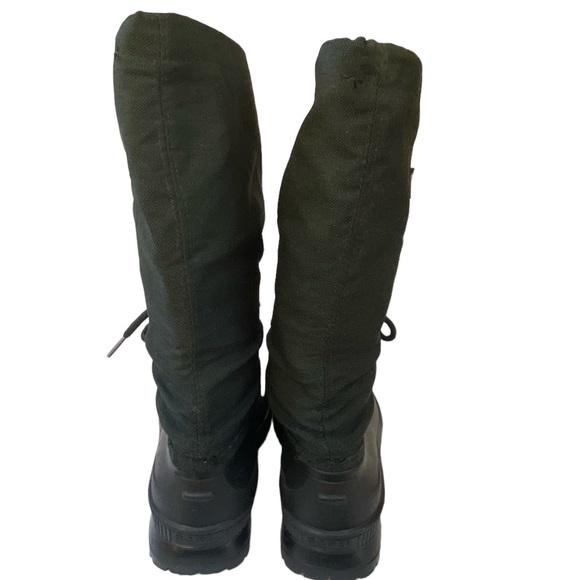 Sorel Dark Green Felt Lined Over Calf Weather Boots Waterproof Size 9 - Picture 8 of 13